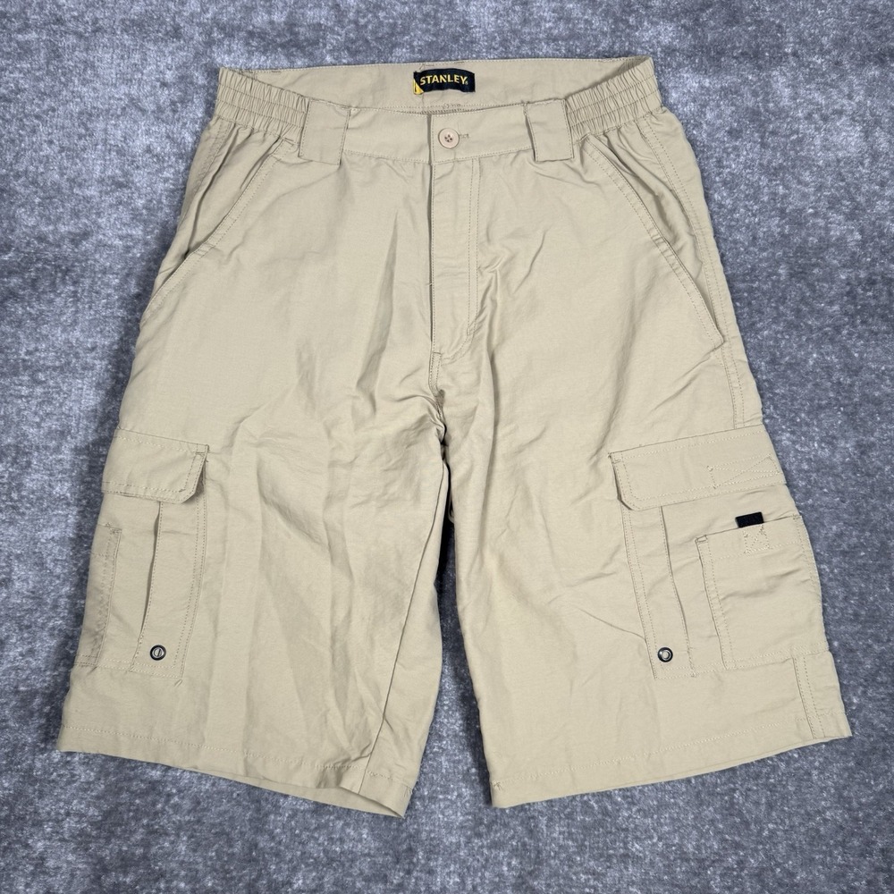 Stanley Shorts Men's 36 Beige Cargo Nylon Lightweight Utility‎ Outdoor Nylon